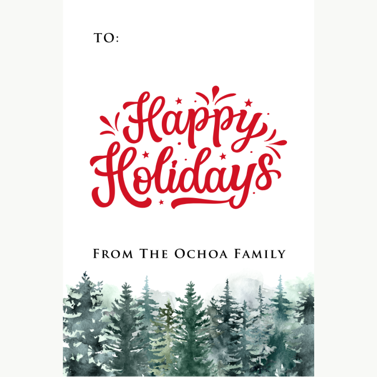Holiday Gift Tag | HL-GT-012