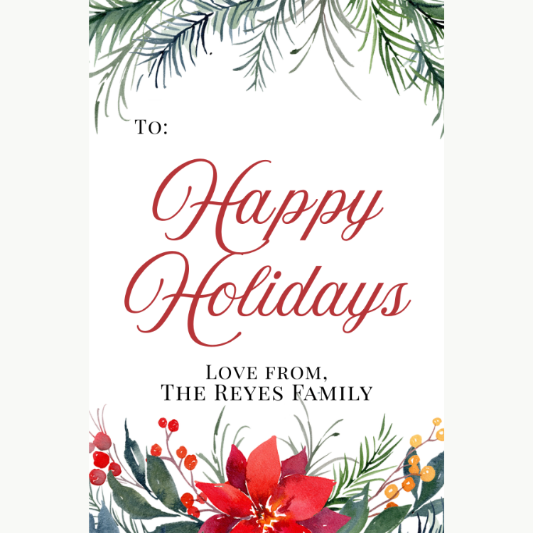 Holiday Gift Tag | HL-GT-035