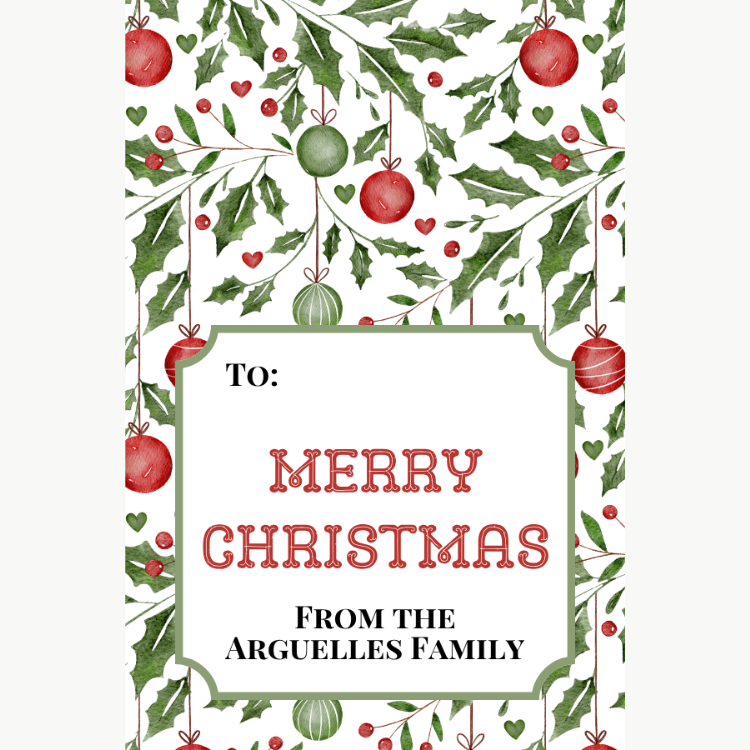 Holiday Gift Tag | HL-GT-042