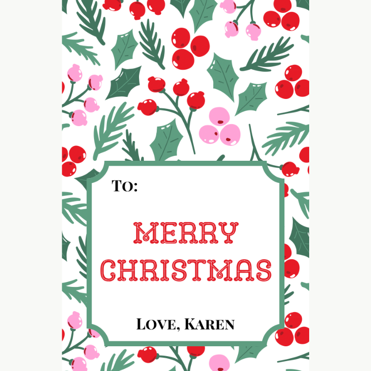 Holiday Gift Tag | HL-GT-044