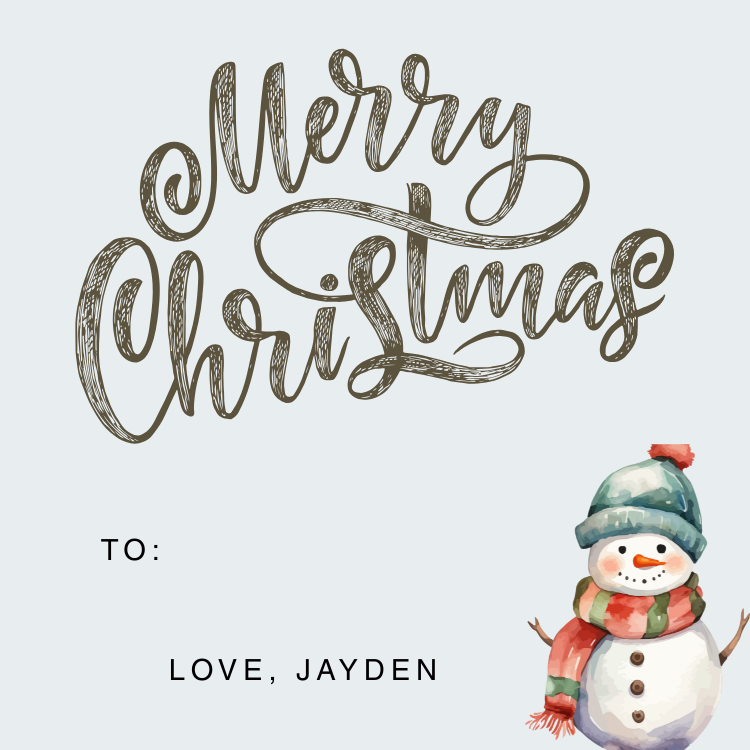 Holiday Gift Tag | HL-GT-009